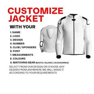 Customize Jacket, Motorcycles Racing Leather Jacket, Any Design